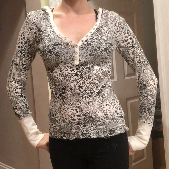 Volcom Small hooded pullover white with stars - Picture 5 of 7